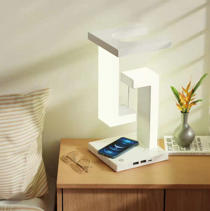 LEVITATING LED CHARGER LAMP